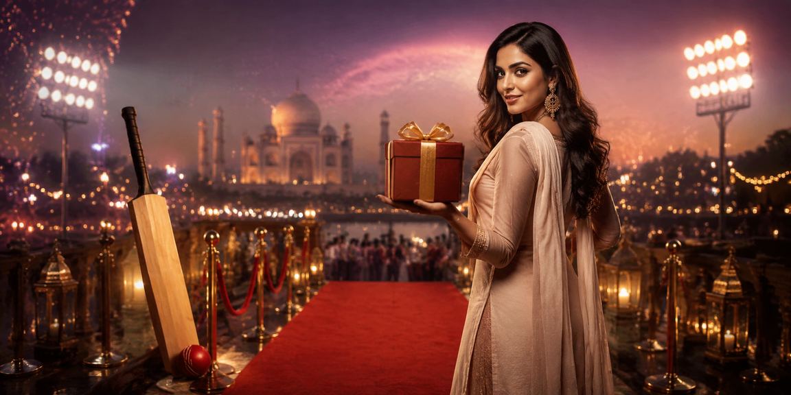 Live casino dealer hosting games in India